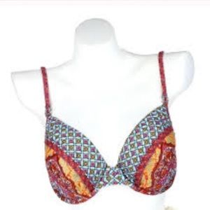 GOTTEX  Bikini Top.  Sz 14 & 16. Beautiful Print